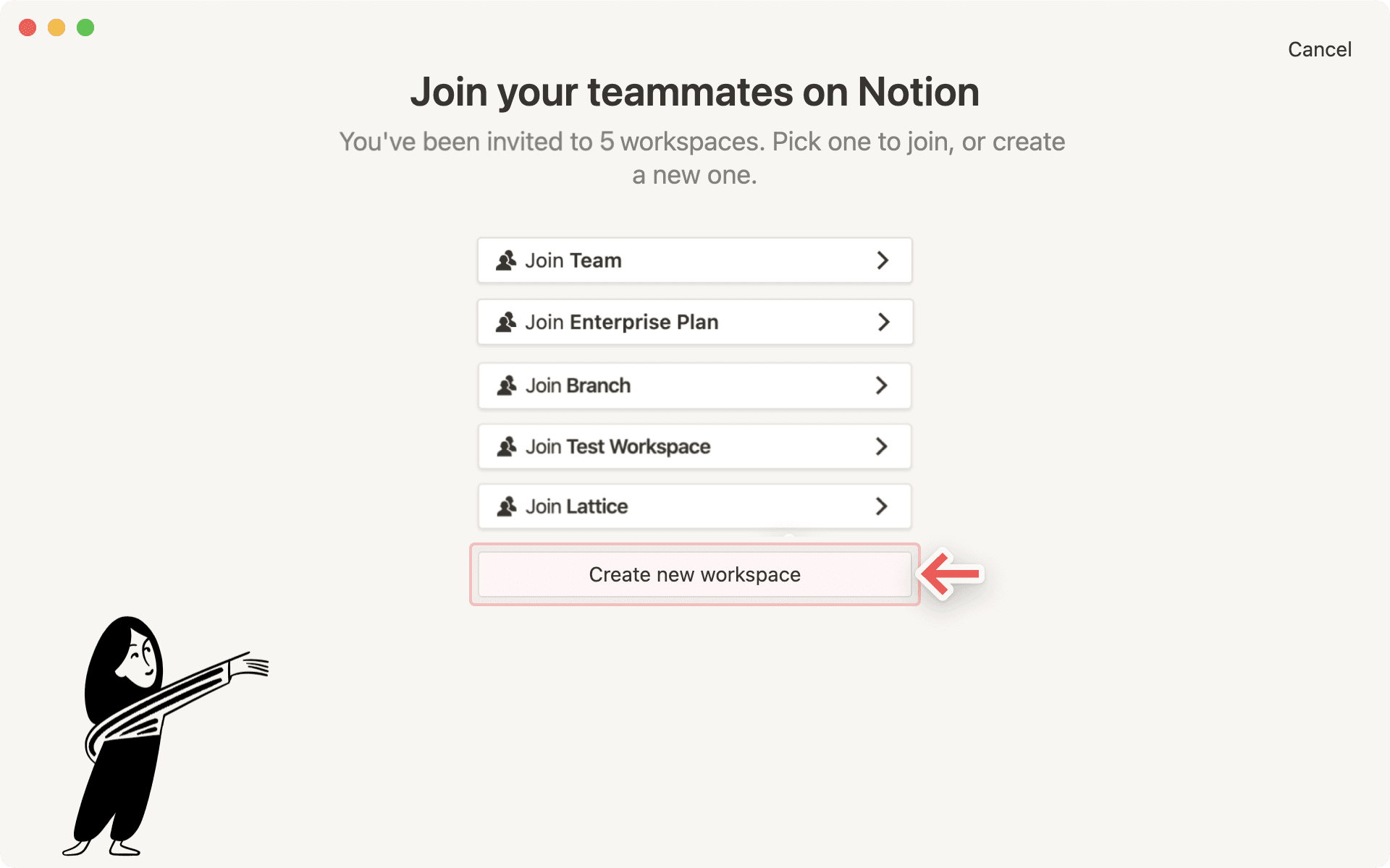 Crear nuevo espacio de trabajo