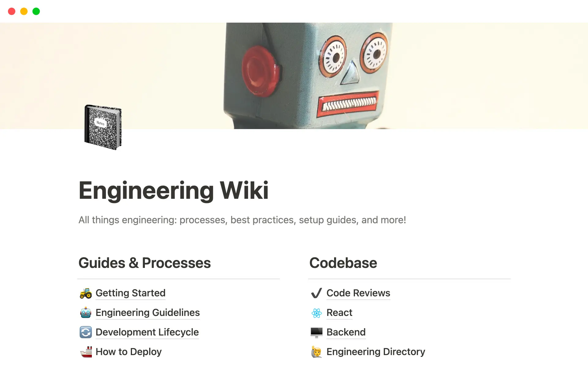 Nuestro espacio de equipo de Programación mantiene la documentación técnica estructurada y accesible para equipos interfuncionales. Con plantillas personalizadas, vistas y páginas verificadas, el conocimiento se organiza, actualiza y encuentra fácilmente.