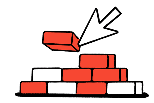 Brick wall cursor