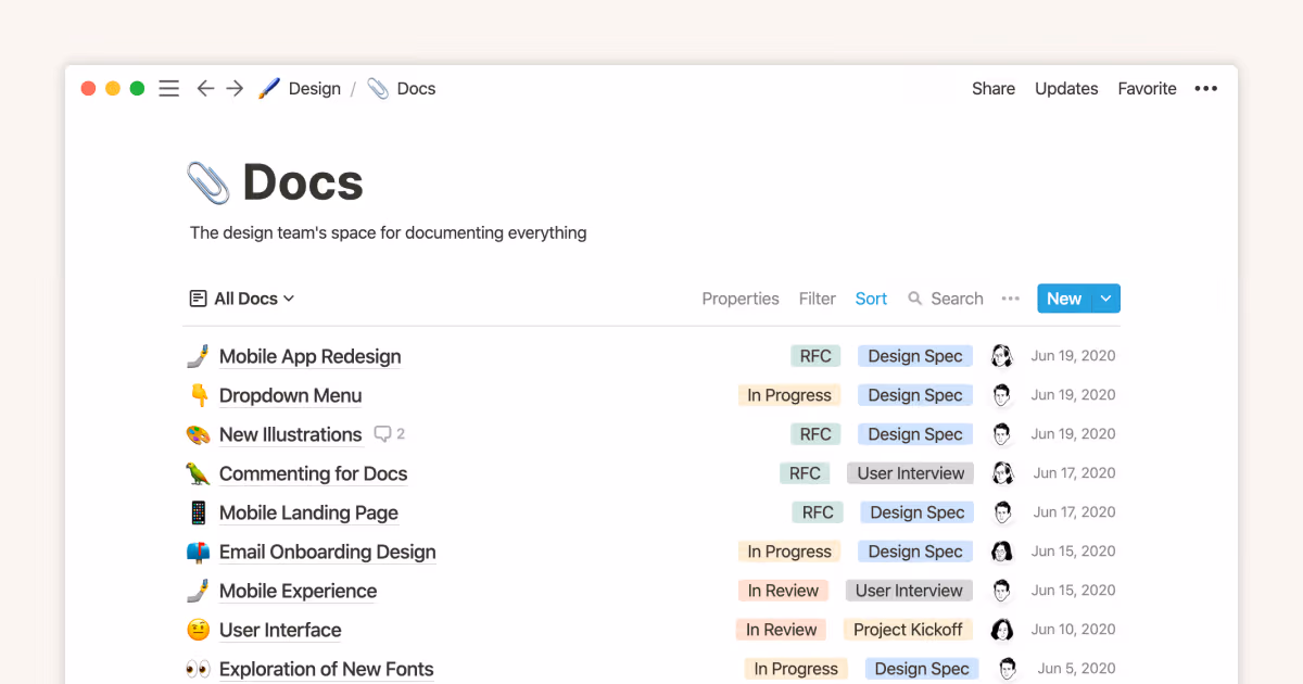 This notes & docs system makes your design team more efficient