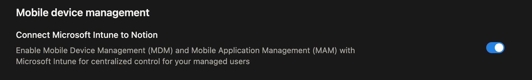 Conecta Microsoft Intune con Notion