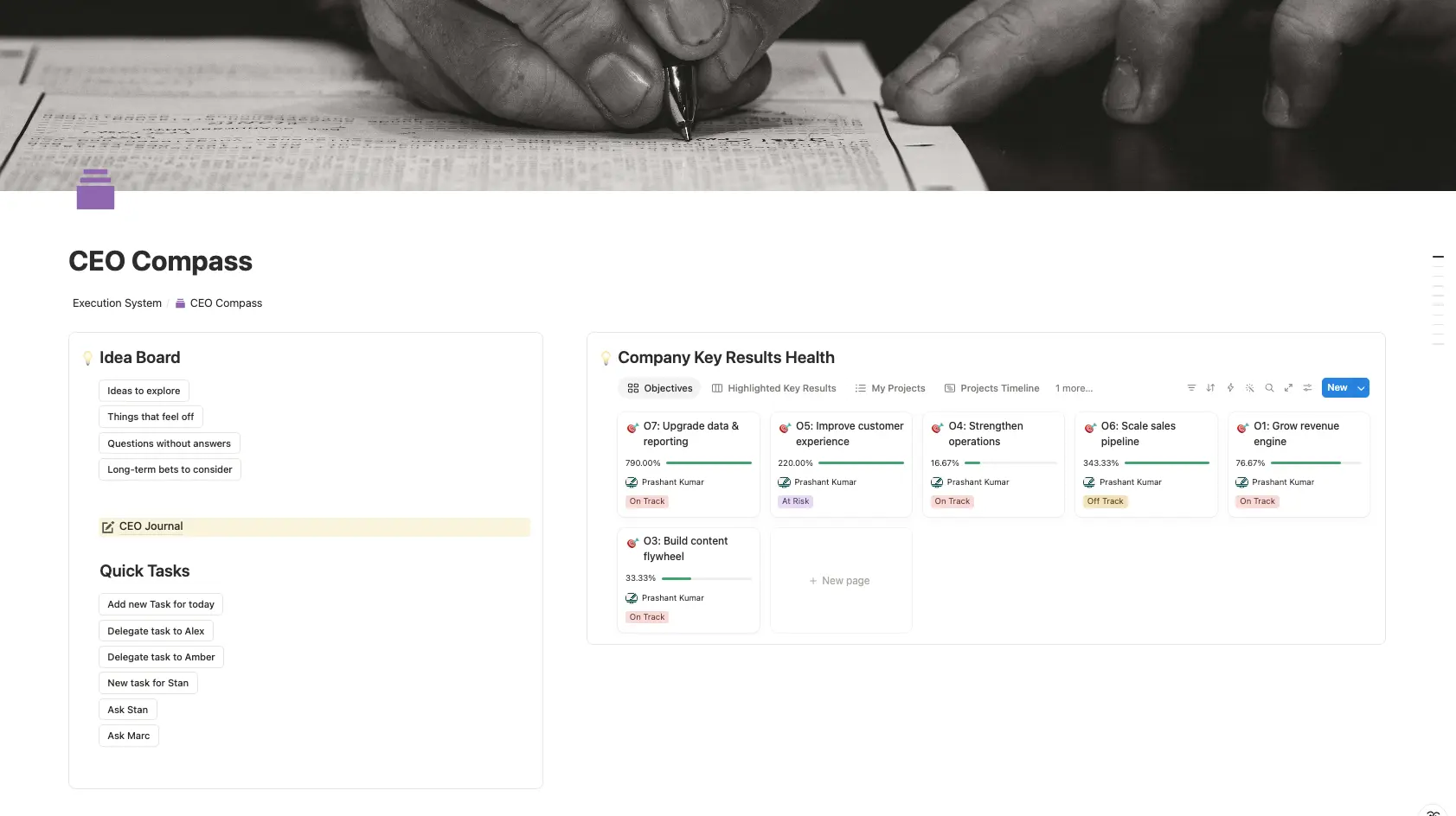 CEO Compass — Executive Command Center