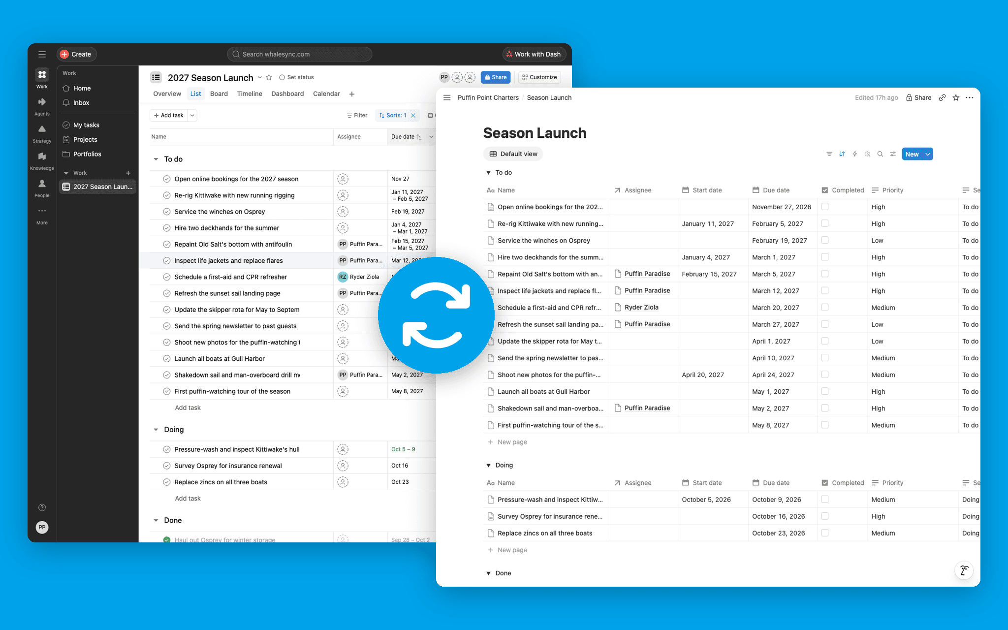 Two-way sync Notion with Google Sheets, Asana, HubSpot, Airtable, and 20+ other apps.