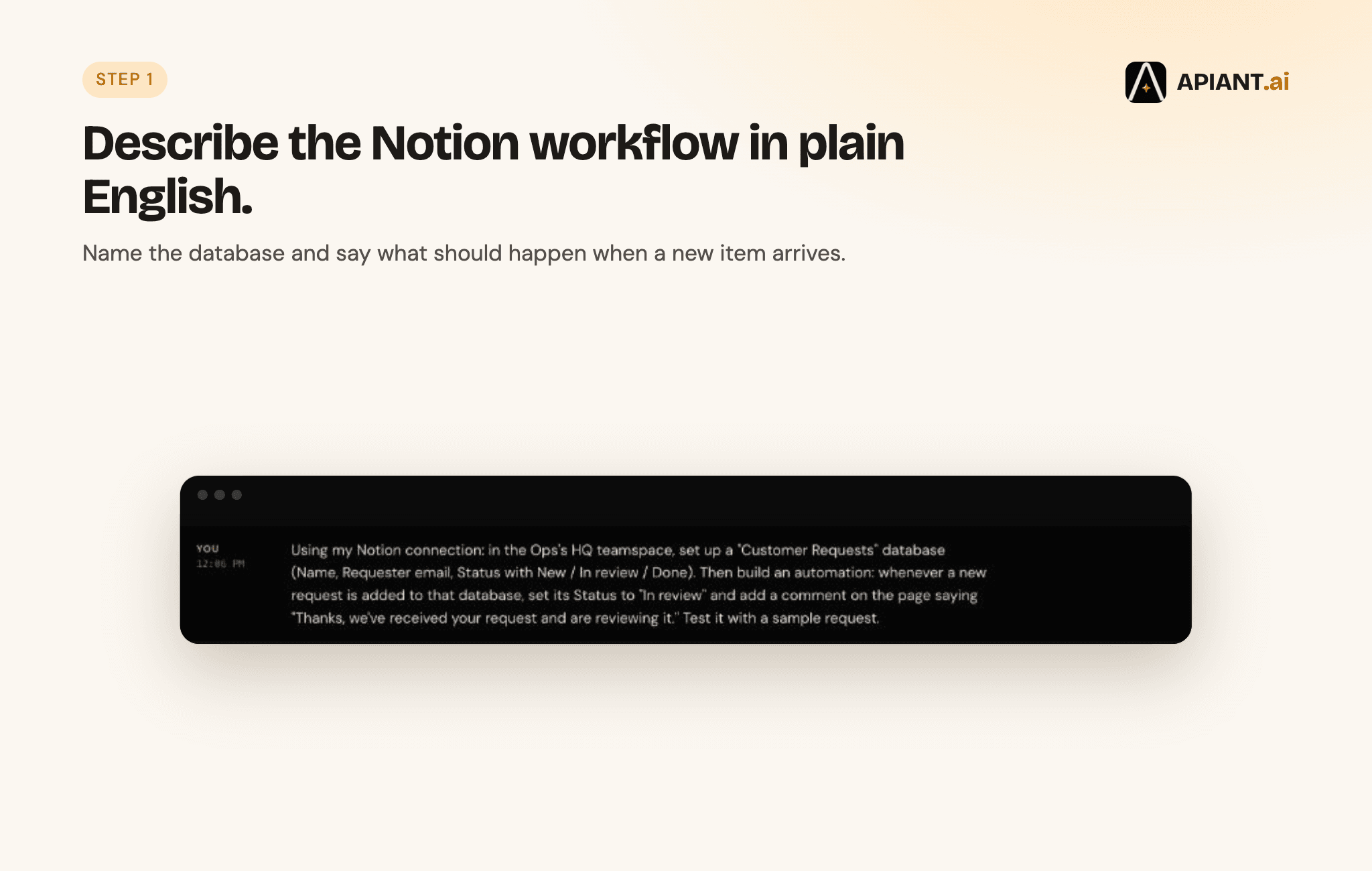 Describe the Notion automation you need. It gets built, tested, and kept running.