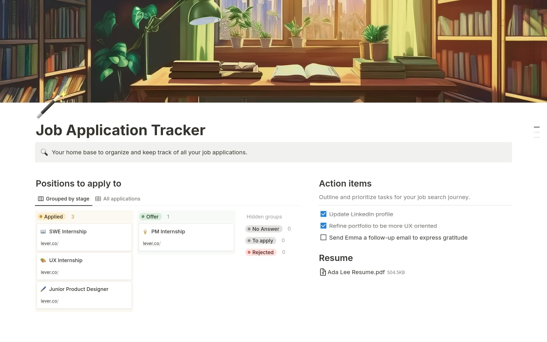Image for templates-for-student-job-hunting
